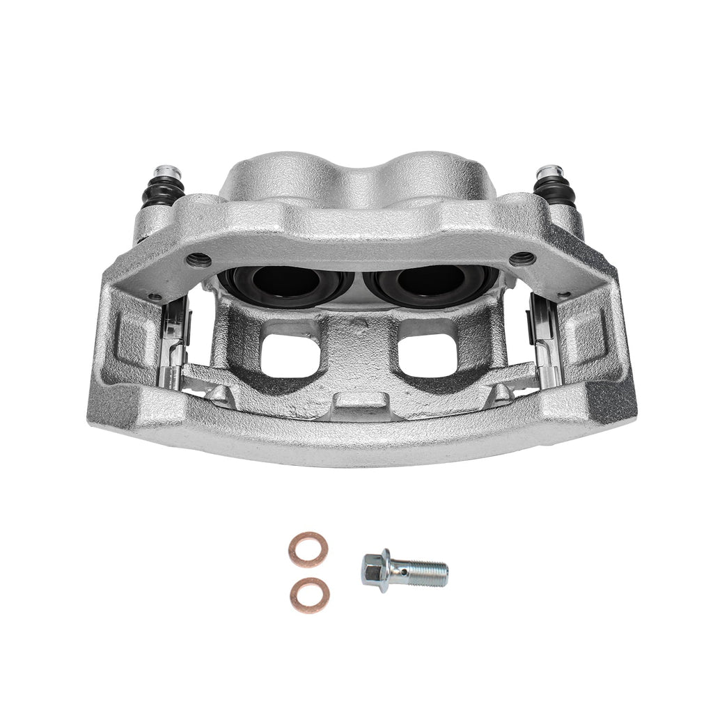 Detroit Axle - Front Brake Kit for 02-05 Dodge Ram 1500, 05-06 Durango, 13.23'' Disc Brake Rotors Brake Calipers Ceramic Brake Pads 2002 2003 2004 2005 2006 Replacement