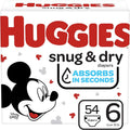 HUGGIES Snug and Dry Baby Diapers Big Pack, 54 Count Size 6 (54 Count)