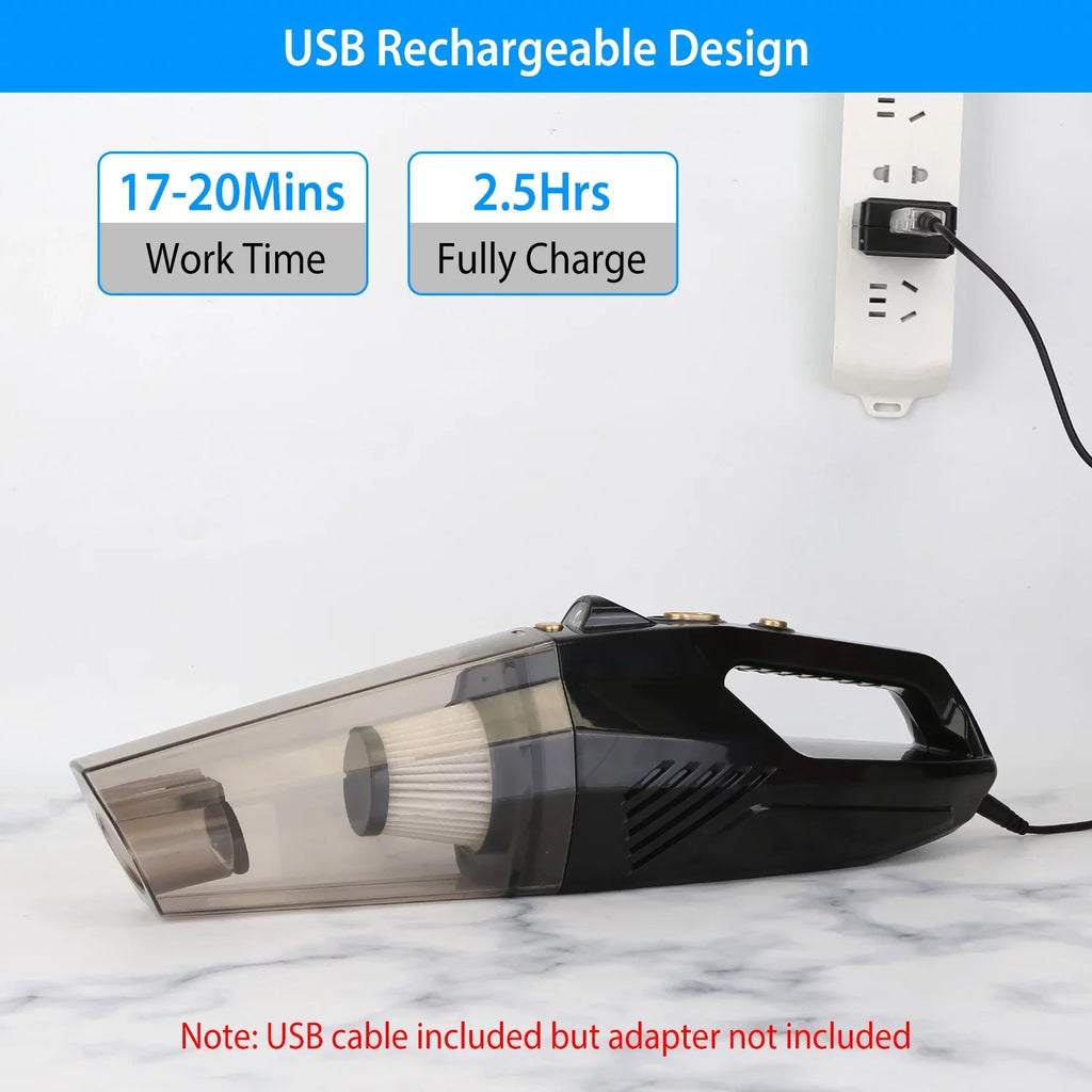 Handheld Vacuum Cleaner, iMountek Car Vacuum Cleaner 120W 8000PA DC 12V Home Duster Powerful Suction with Accessory Kit