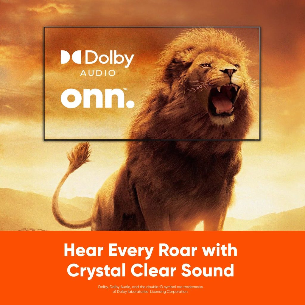 onn. 58” Class 4K UHD (2160P) LED Roku Smart TV HDR (100069454)