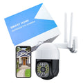 TOPVISION Security Cameras WiFi Door Camera, 2K Full Color Night Vision Outdoor Camera Home Camera with 360° PTZ View, Motion Detection, Siren, 2 Way Audio (2.4Ghz WiFi, Plug in)