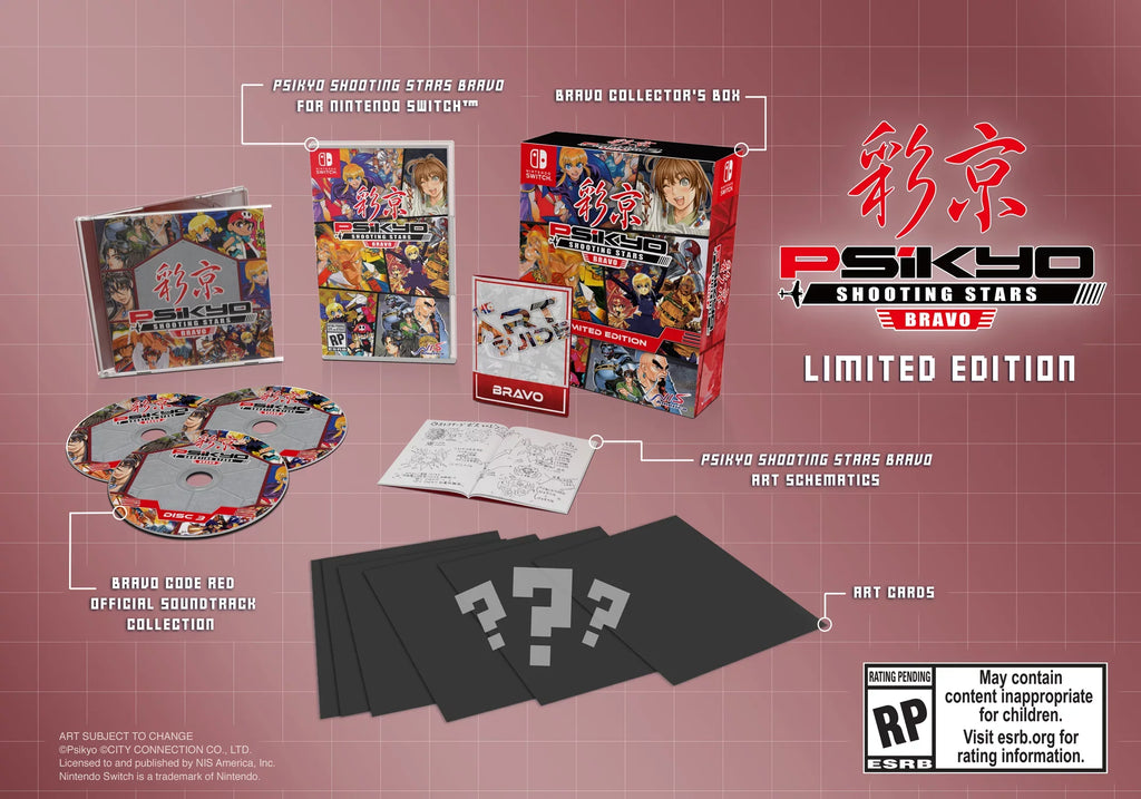 Psikyo Shooting Stars BRAVO Limited Edition, NIS America, Nintendo Switch, 810023034681