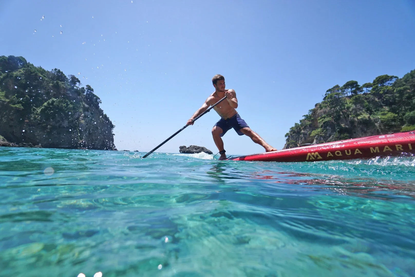 Aqua Marina Stand Up Paddle Board - ATLAS 12'0" - Inflatable SUP Package, including Carry Bag, Paddle, Fin, Pump & Safety Harness