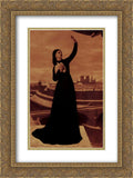 Pierre Puvis de Chavannes 2x Matted 18x24 Gold Ornate Framed Art Print 'The Birds'