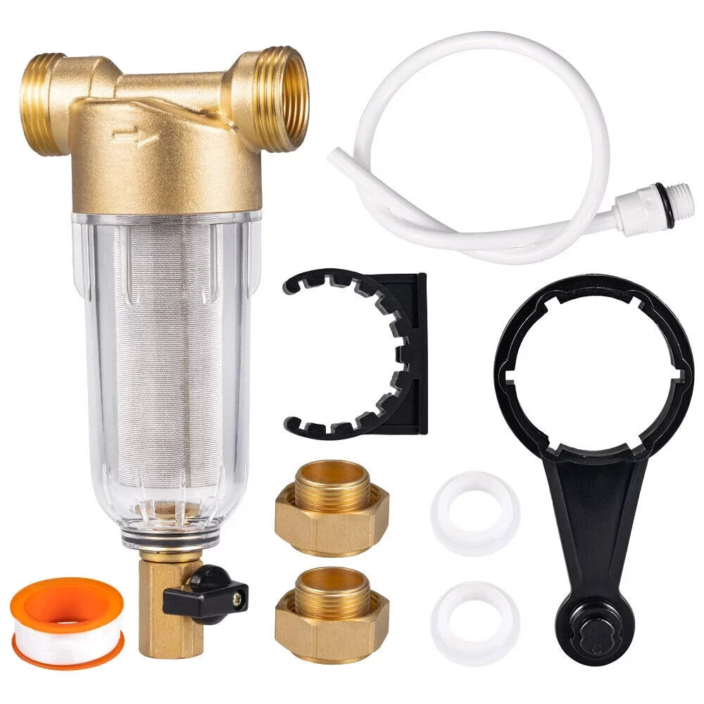2X Water Pre-Filter System/whole House Spin Down Sediment Water Filter 50 Micron