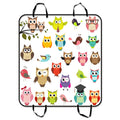 GCKG Art Owl Pet Car Seat Shield Dog Car Seat Mat Hammock Cargo Mat Trunk Mat For Cars Trucks and SUV 54x60 inches