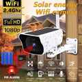 MDHAND 1080P Home Security Camera System Outdoor, Solar Camera Pro Wireless Outdoor Surveillance Camera, IP66, AI Detection + 32 GB Memory Card