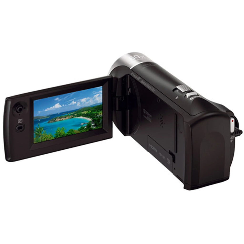 Sony HDR-CX405 HD Handycam Camcorder Video Recording with Tripod + Cleaning Pen + ZeeTech Accessory Bundle