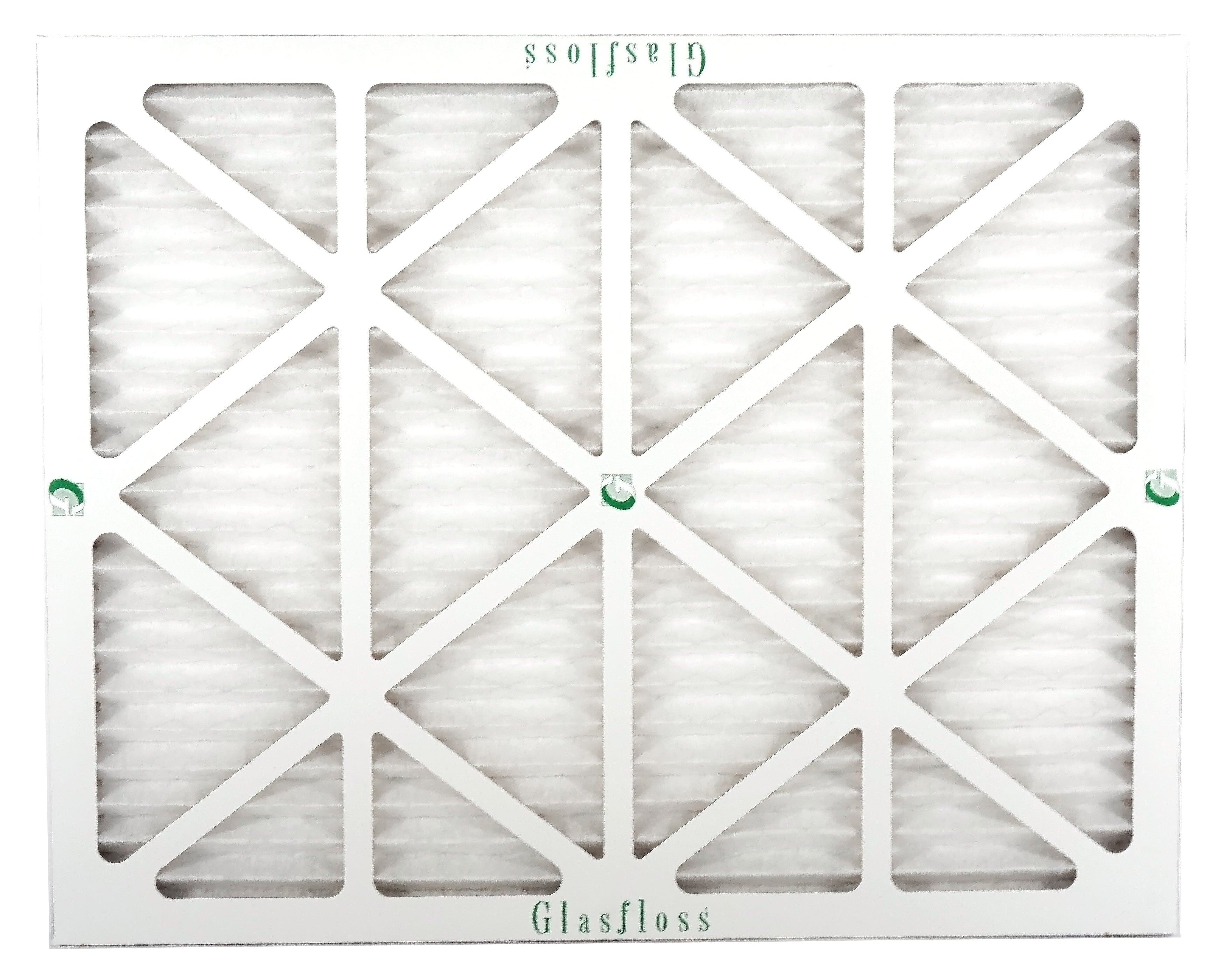 Glasfloss 22x28x1 - MERV 10 -Qty:4 - Furnace Air Filter - Made in USA (Actual Size: 21.5 x 27.5x7/8 inch)