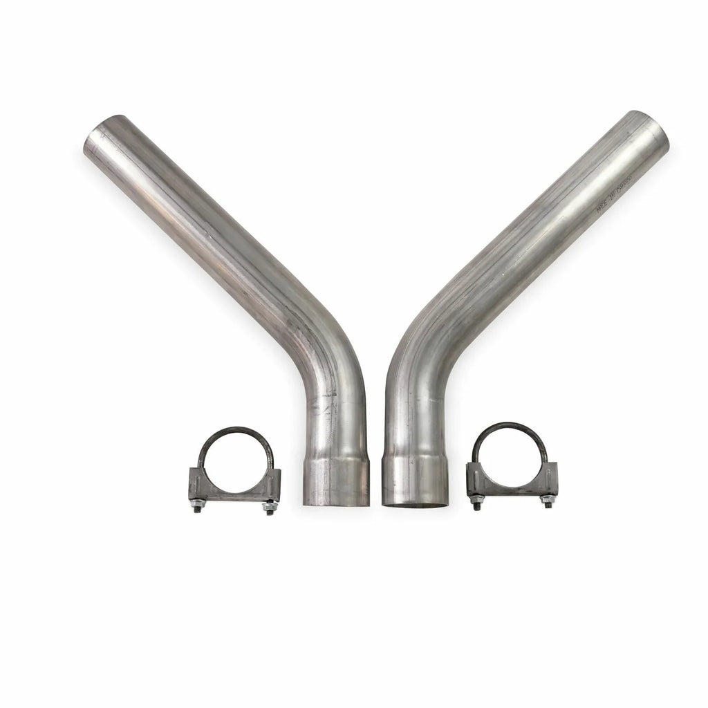 Dual Exhaust Kit 2.5" Flowmaster 40 Series Corner Exit Fits 67-72 Ford F-Series