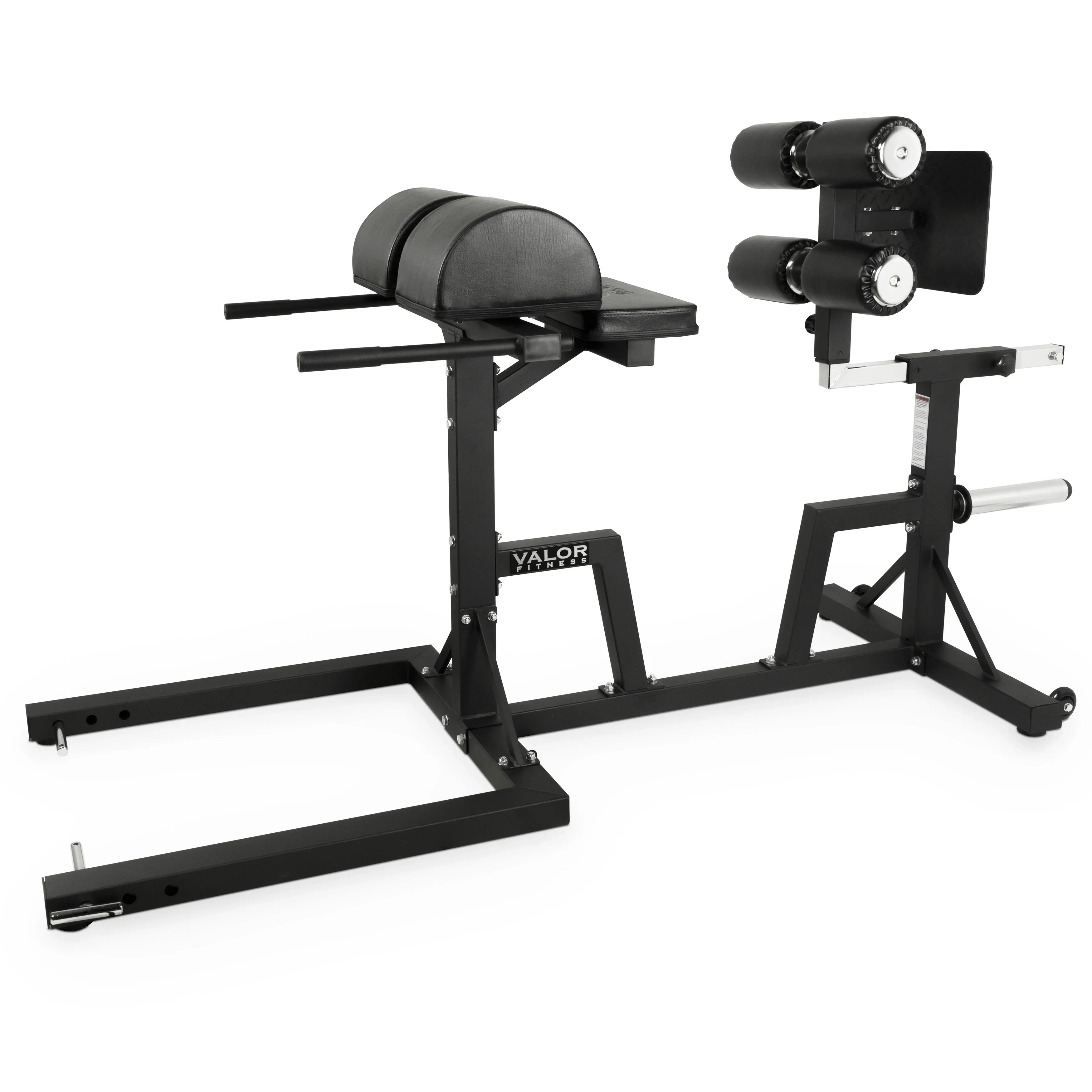 Valor Fitness Glute Ham Developer Machine - Adjustable GHD Equipment- Max Weight 400 lbs - Ab Hip Back Workout - Hyperextensions Sit Ups – Includes Band Pegs - Olympic Plate Storage - Home Gym -
