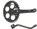BGF Black 80cc Gas Engine Motor Bike- 3pc Wider Pedal Crank Arm (1.25" Bearing Cup)