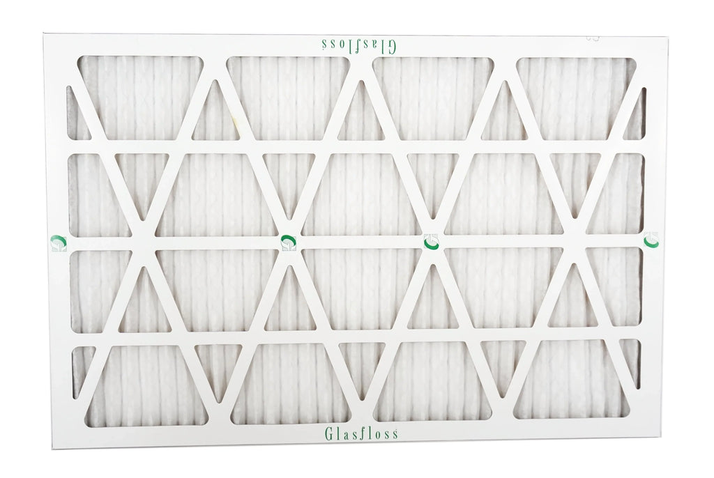 Glasfloss 20x27x1 - MERV 10 -Qty:6 - Furnace Air Filter - Made in USA (Actual Size: 19.5 x 26.5x7/8 inch)