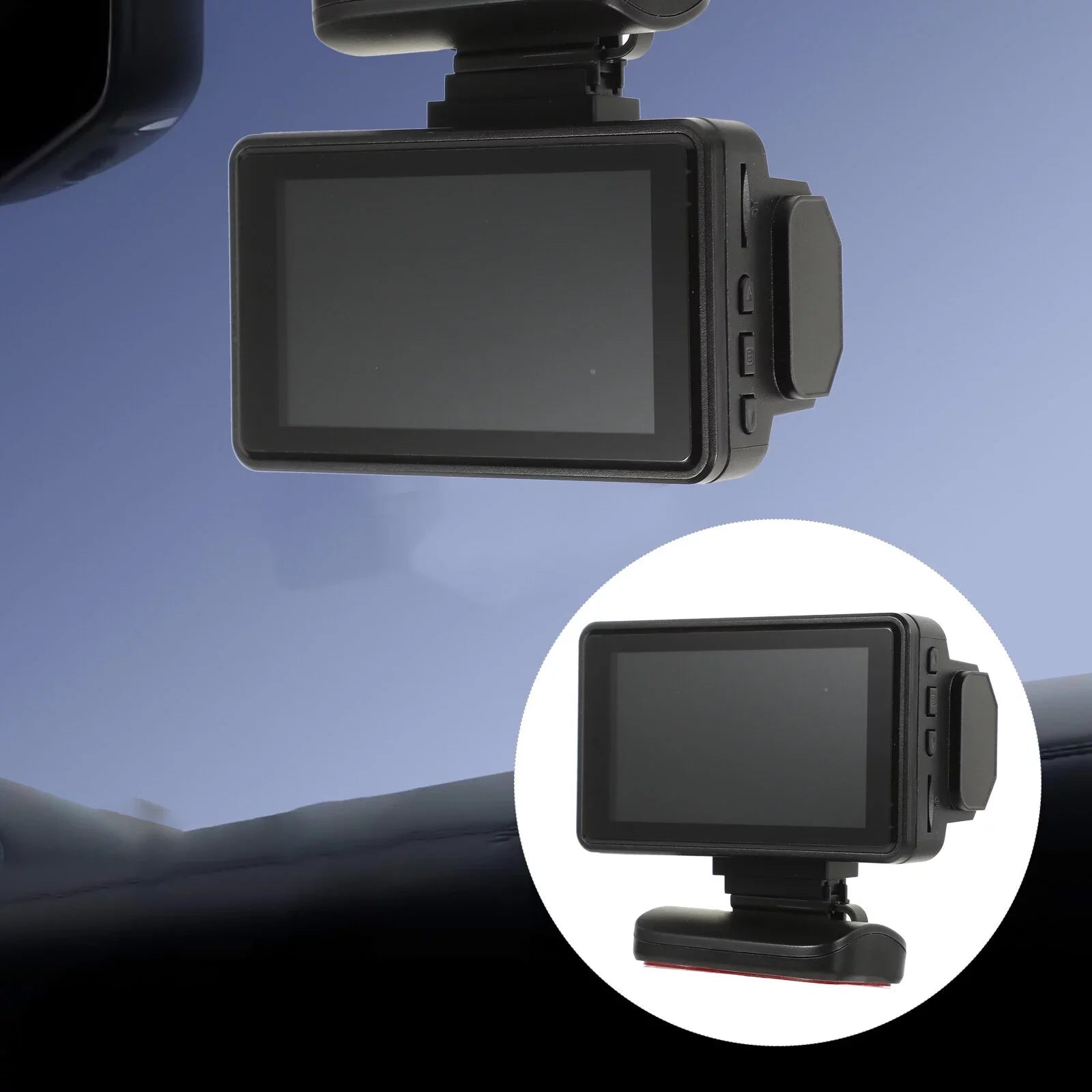 Cheefull 1080P Front and Inside Dash Camera for Cars,Dual Dash Cam with Built-in GPS, , IR Night Vision, G-Sensor, Loop-Recording & Parking Mode
