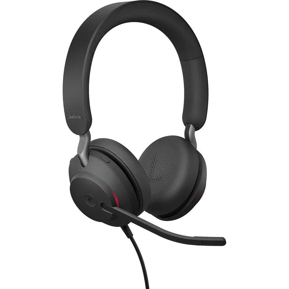 Jabra Evolve2 40 UC Wired Headphones, USB-C, Stereo, Black - Telework Headset for Calls and Music, Enhanced All-Day Comfort, Passive Noise Cancelling Headphones, UC-Optimized with USB-C - (Open Box)