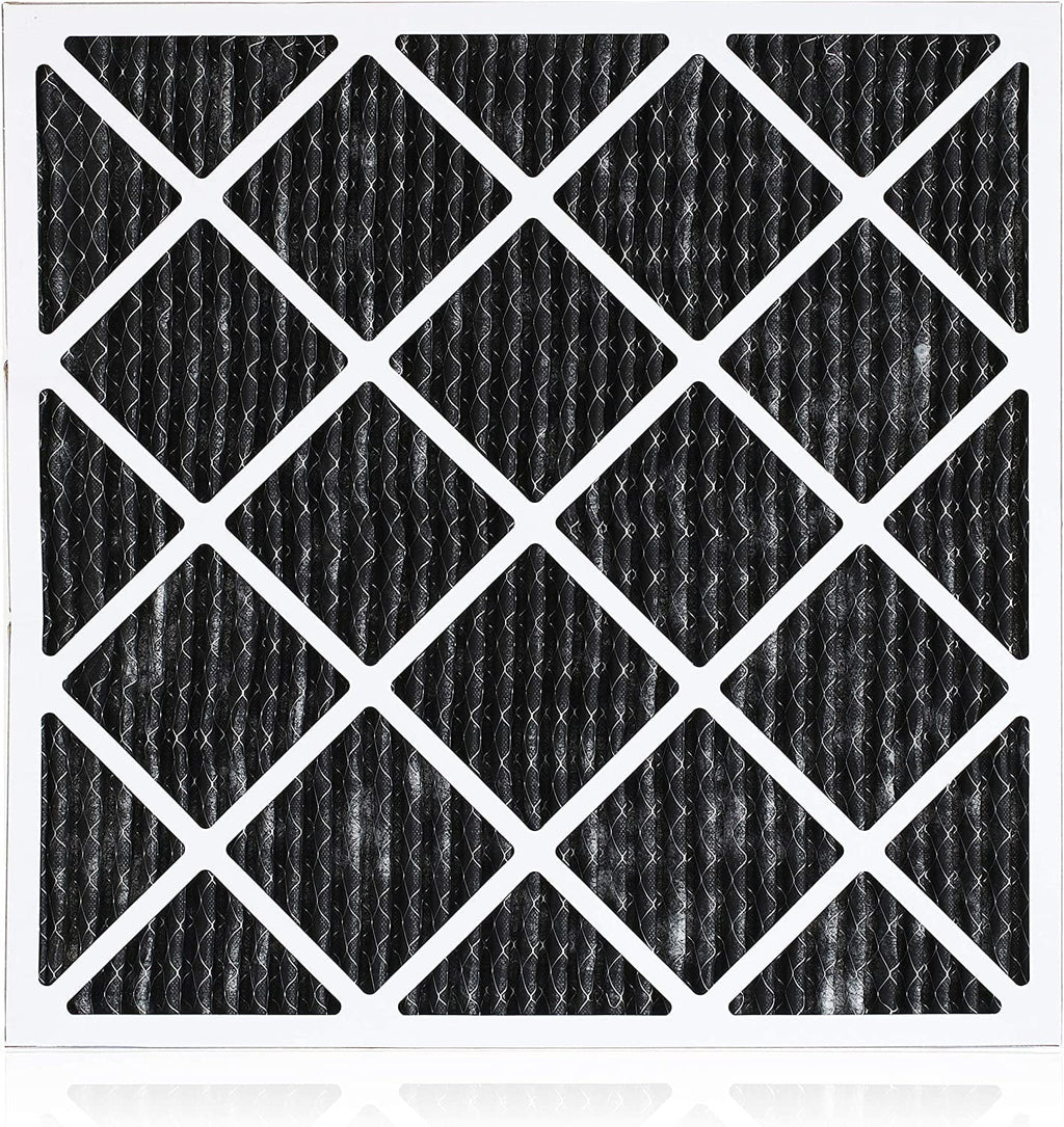 Filterbuy 18x20x1 MERV 8 Odor Eliminator Pleated HVAC AC Furnace Air Filters with Activated Carbon (4-Pack)