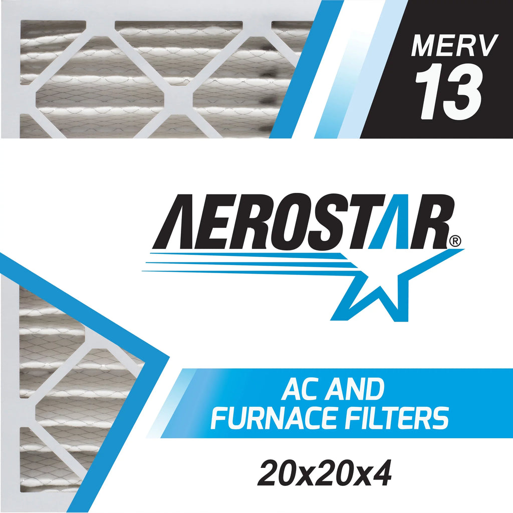 Aerostar 20x20x4 MERV 13, Air Filter, 20 x 20 x 4, Box of 4
