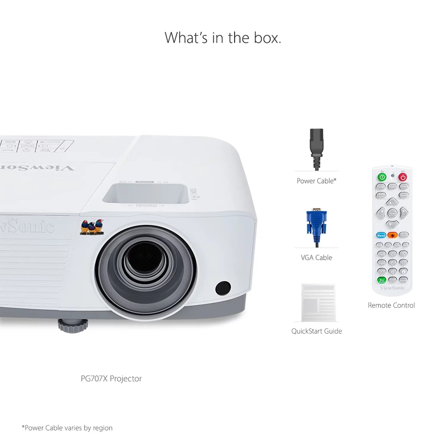 ViewSonic PG707X XGA 4000 Lumens Projector Horizon and Vertical Keystone for Home and Office (Pre-Owned)