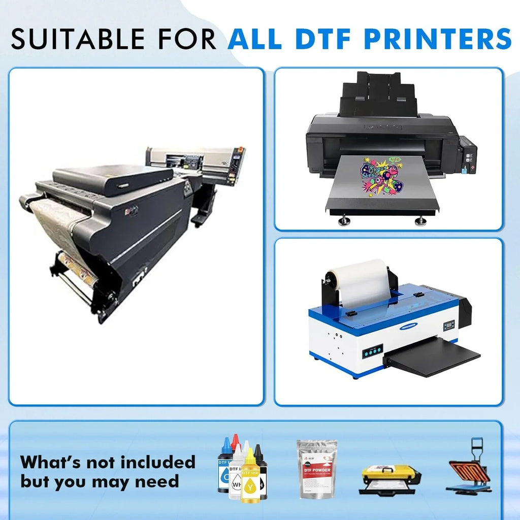 A-SUB DTF Film Roll 13 in X 328 FT DTF Transfer Film for Sublimation DTF Heat Transfer, 13"x328' DTF Paper Roll