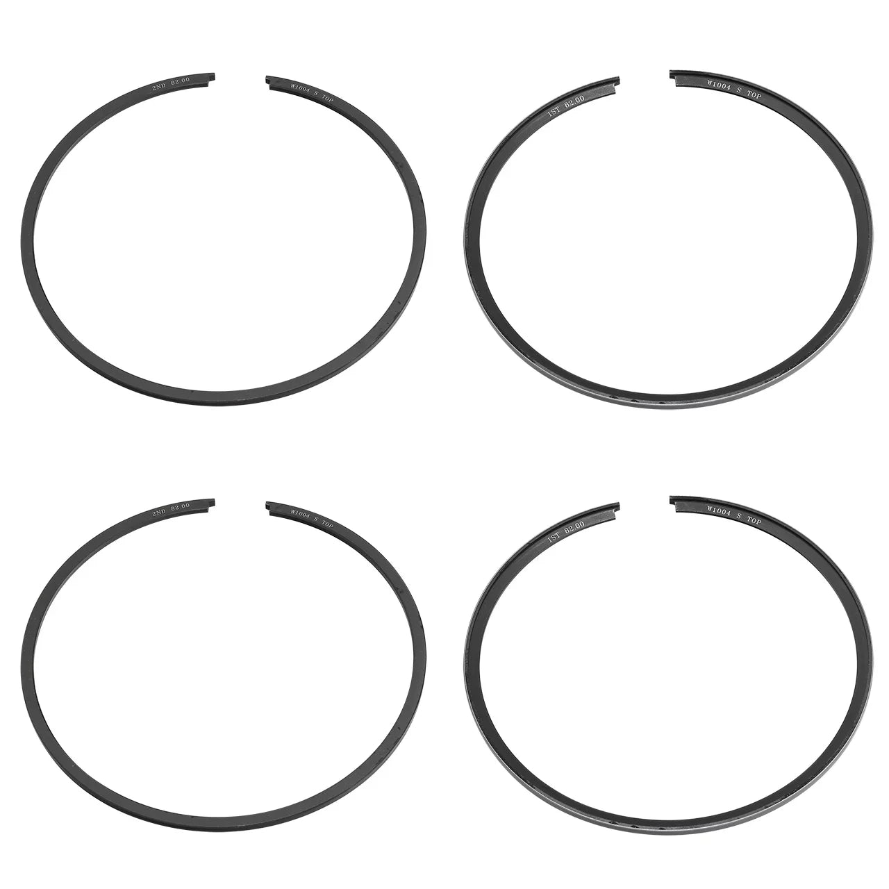 Namura, NW-10004R, 2 Piston Ring Kits for Sea-Doo 1995-2005 720 HX GTI GSX GS Standard Bore 82mm