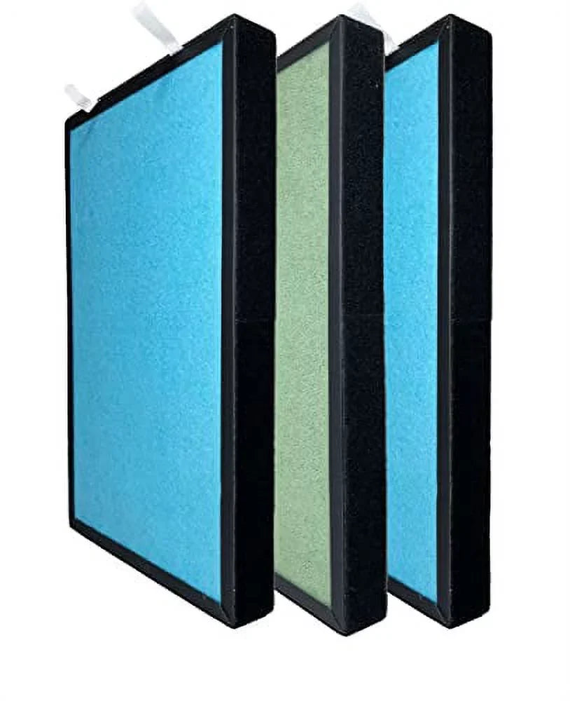 Nispira 4-in-1 Filter Replacement For Pro Breeze HEPA Air Purifier PB-P01 Part PB-P01F, 3 Pack