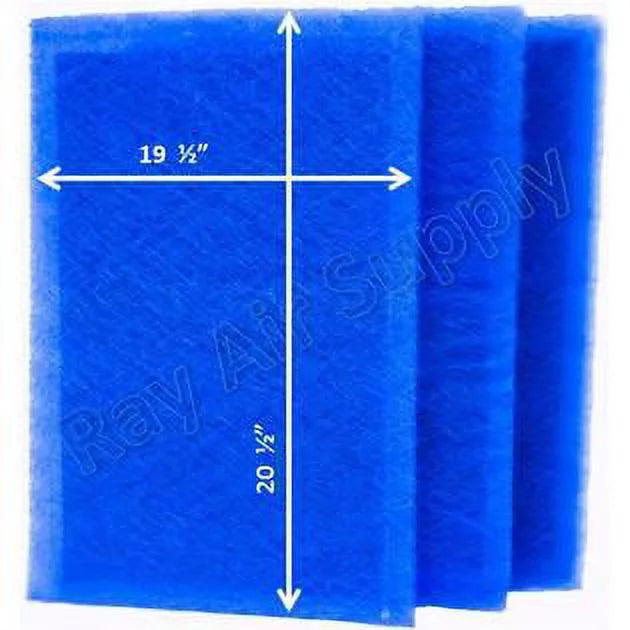 RAYAIR SUPPLY 21x23 Replacement Filter Pads Suitable with MicroPower Guard Air Cleaner (3 Pack) BLUE