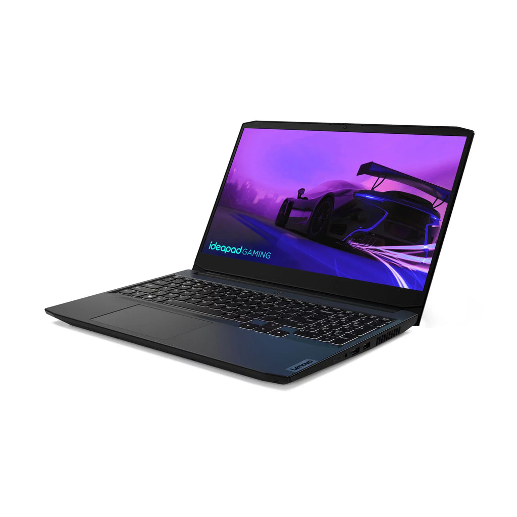 Lenovo IdeaPad Gaming 3 15IHU6 82K1 - 180-degree hinge design - i7 11370H / 3.3 GHz - Win 11 Home - GF RTX 3050 - 8 GB RAM - 256 GB SSD + 1 TB HDD shingled magnetic recording (SMR) - 15.6" IPS 1920 x 1080 (Full HD) @ 120 Hz - Wi-Fi 6 - sh