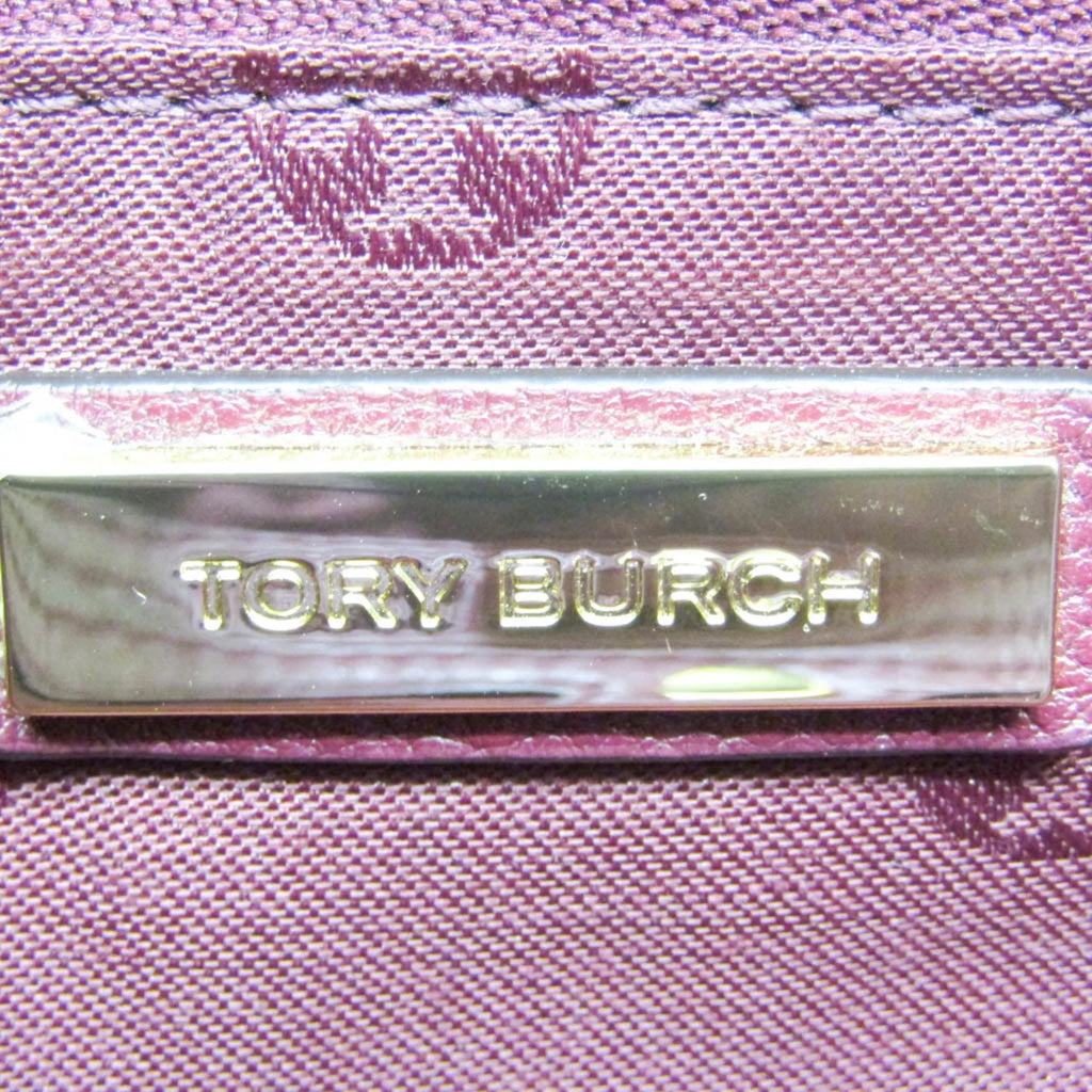 Pre-Owned Tory Burch Women's Leather Shoulder Bag Bordeaux (Good)