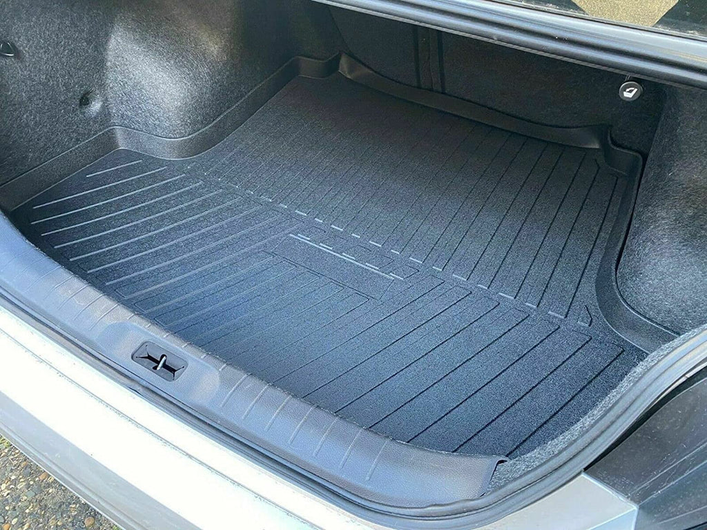 EACCESSORIES EA Cargo Liner – Trunk Mat for Nissan Altima 2013-2023 – Impervious Trunk Mats for Cars with Raised Lip – Non-Slip Car Trunk Mat Rubber – Easy to Install – Laser Pre-Cut Design