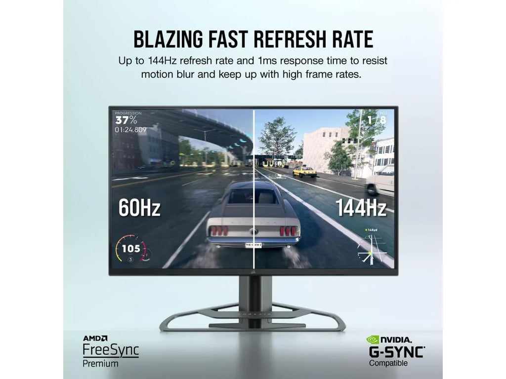 CORSAIR XENEON 32UHD144 32-Inch IPS UHD (3840 x 2160), FreeSync Premium, G-Sync, 144Hz Refresh Rate, DisplayHDR600 Gaming Monitor