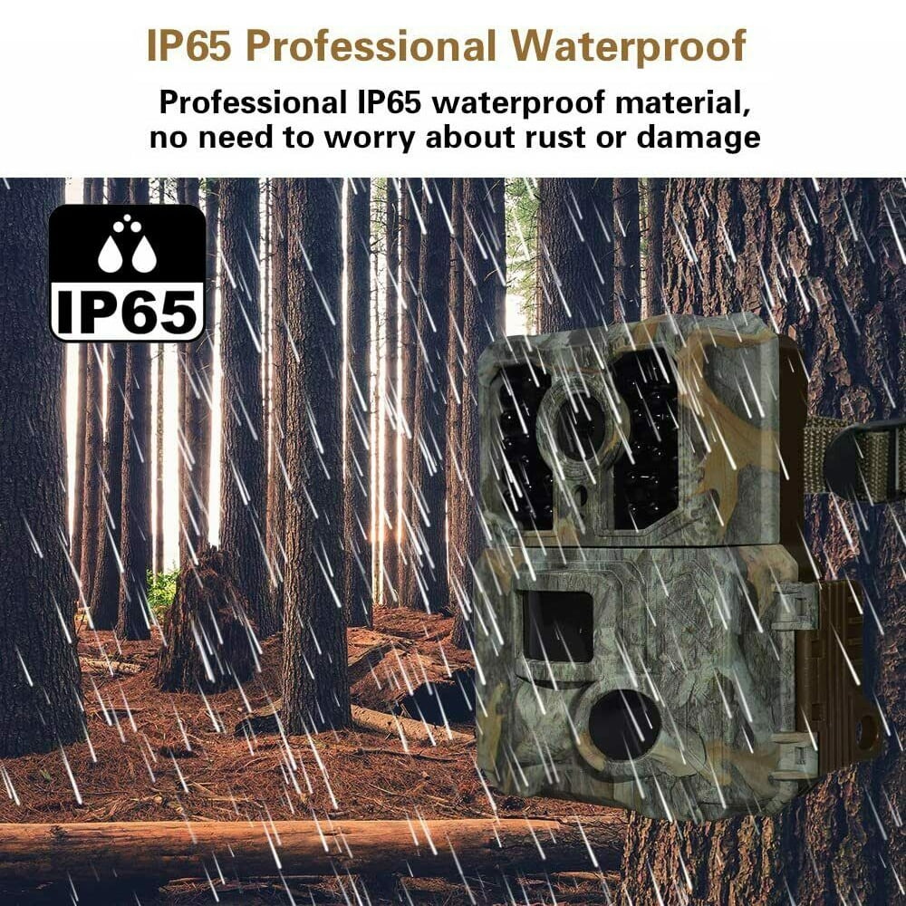 IClover Waterproof Hunting Camera 32G 24MP 1080P Wildlife Trail Game Camera Night Vision