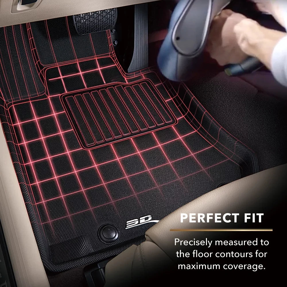 3D MAXpider KAGU Floor Mat (BLACK) Fitting with SUBARU FORESTER 2014-2018 - Front Row