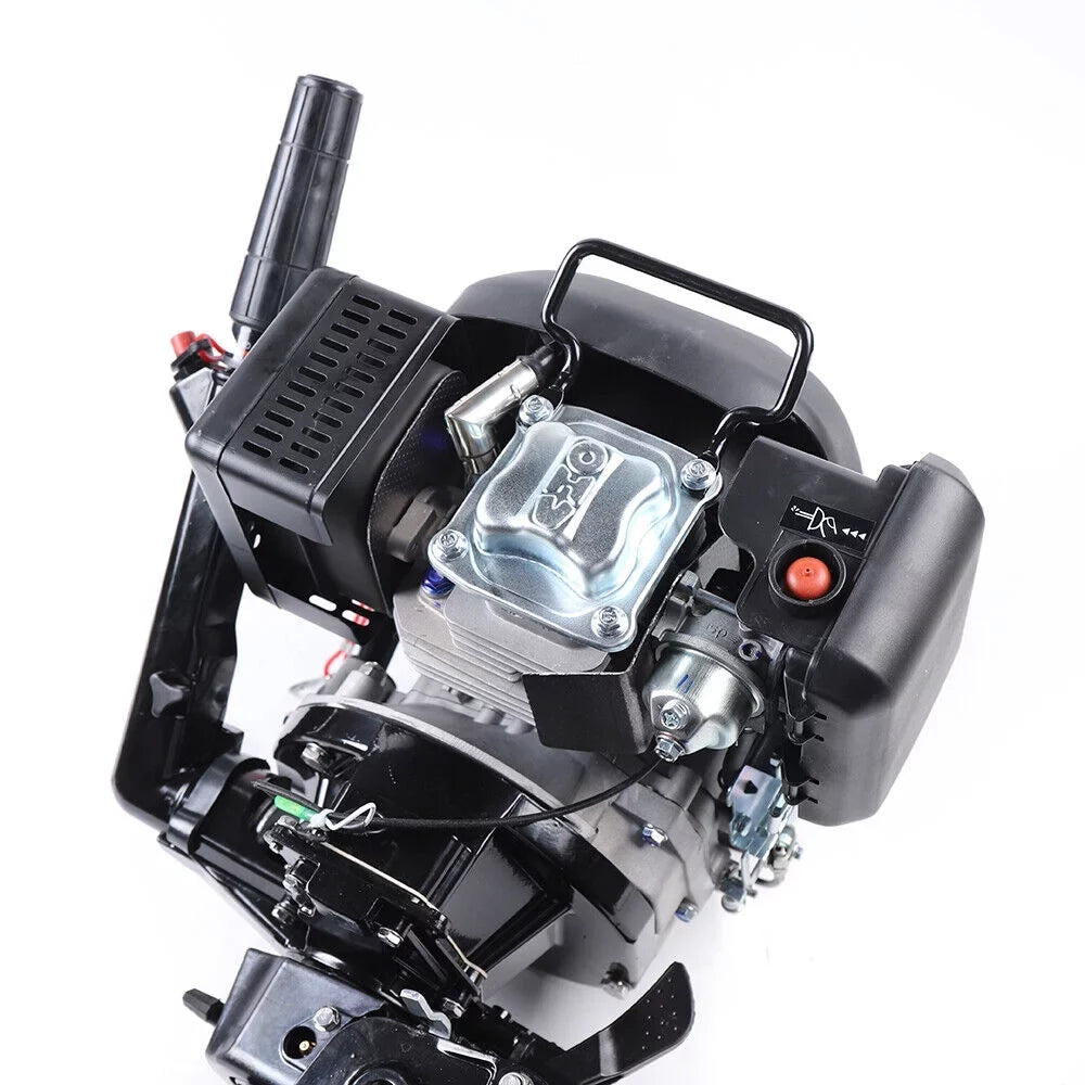 6 HP 4-Stroke Heavy Duty Outboard Motor Fishing Craft Engine Air Cooling System