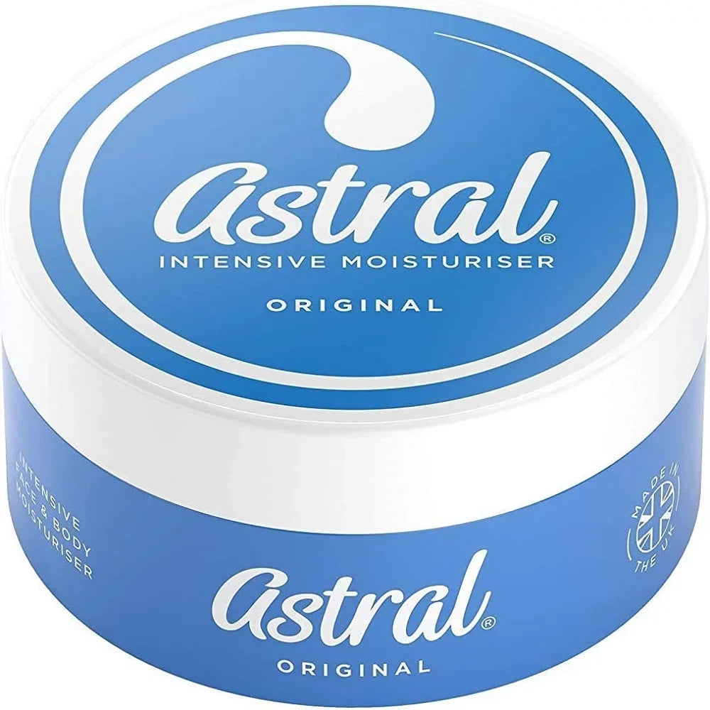 Astral Face & Body Intensive Moisturiser Cream Original 200ml (Pack of 2)