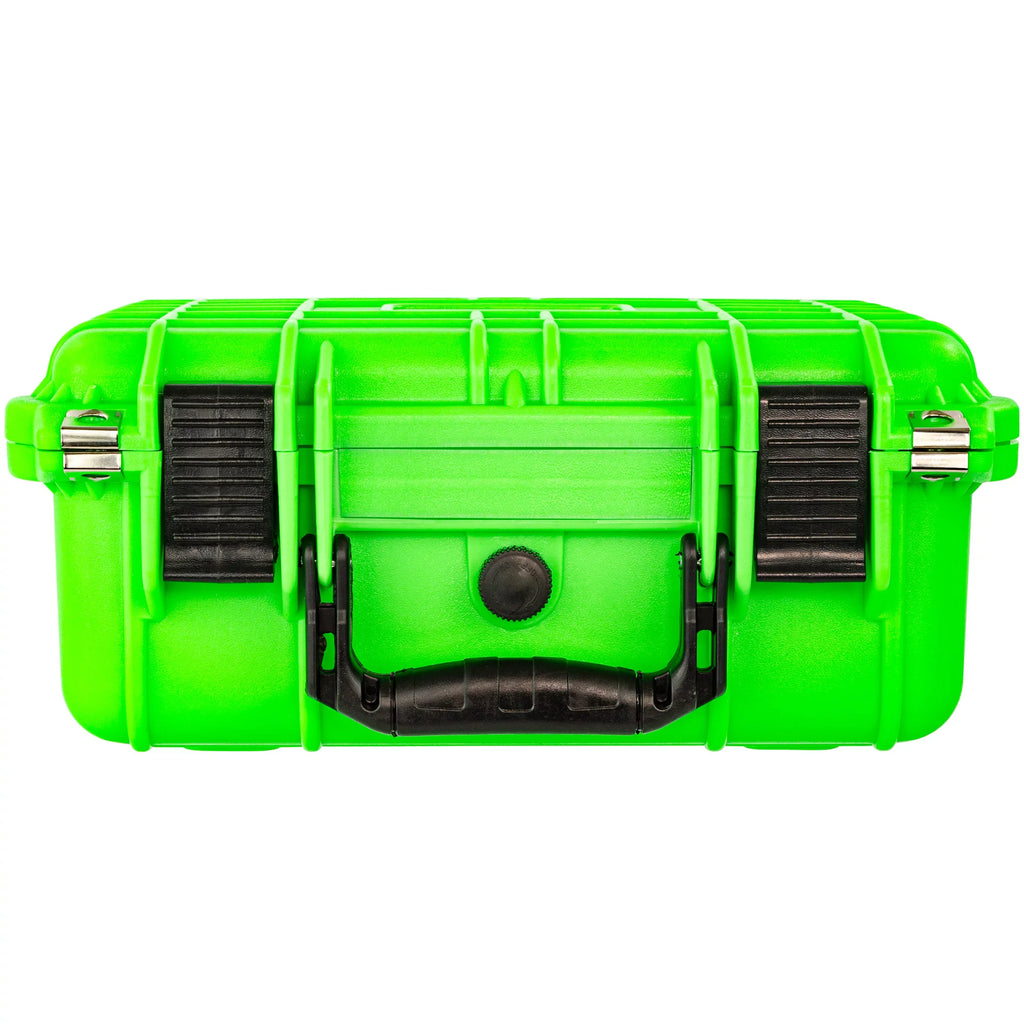 Eylar Gear and Camera Hard Case Waterproof with Foam 13.37 inch Neon Green