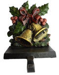 Lulu Decor, Cast Iron Christmas Stocking Holder, Strong and Resilient Hook, Designed, Measures 7 X 5.5 inches, Weighs 3.5 lbs, Perfect (Bell)