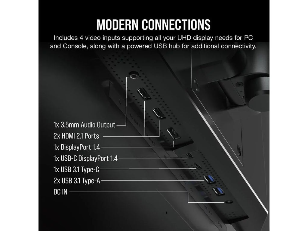 CORSAIR XENEON 32UHD144 32-Inch IPS UHD (3840 x 2160), FreeSync Premium, G-Sync, 144Hz Refresh Rate, DisplayHDR600 Gaming Monitor