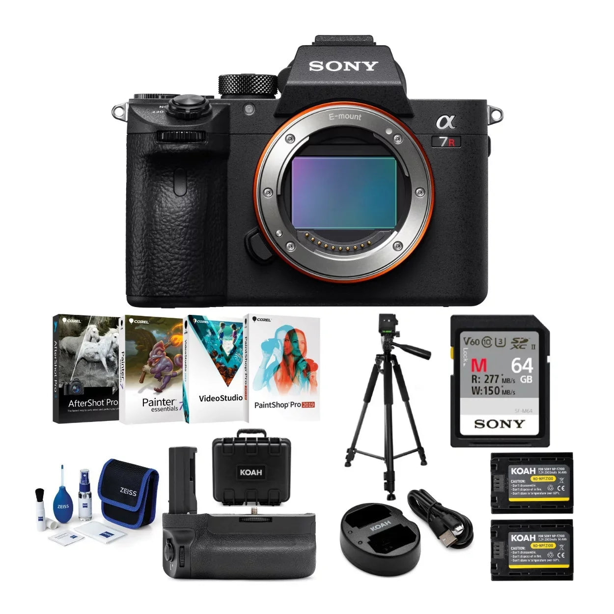 Sony Alpha a7R III A 42.4MP Mirrorless Camera (Body Only) with Accessories
