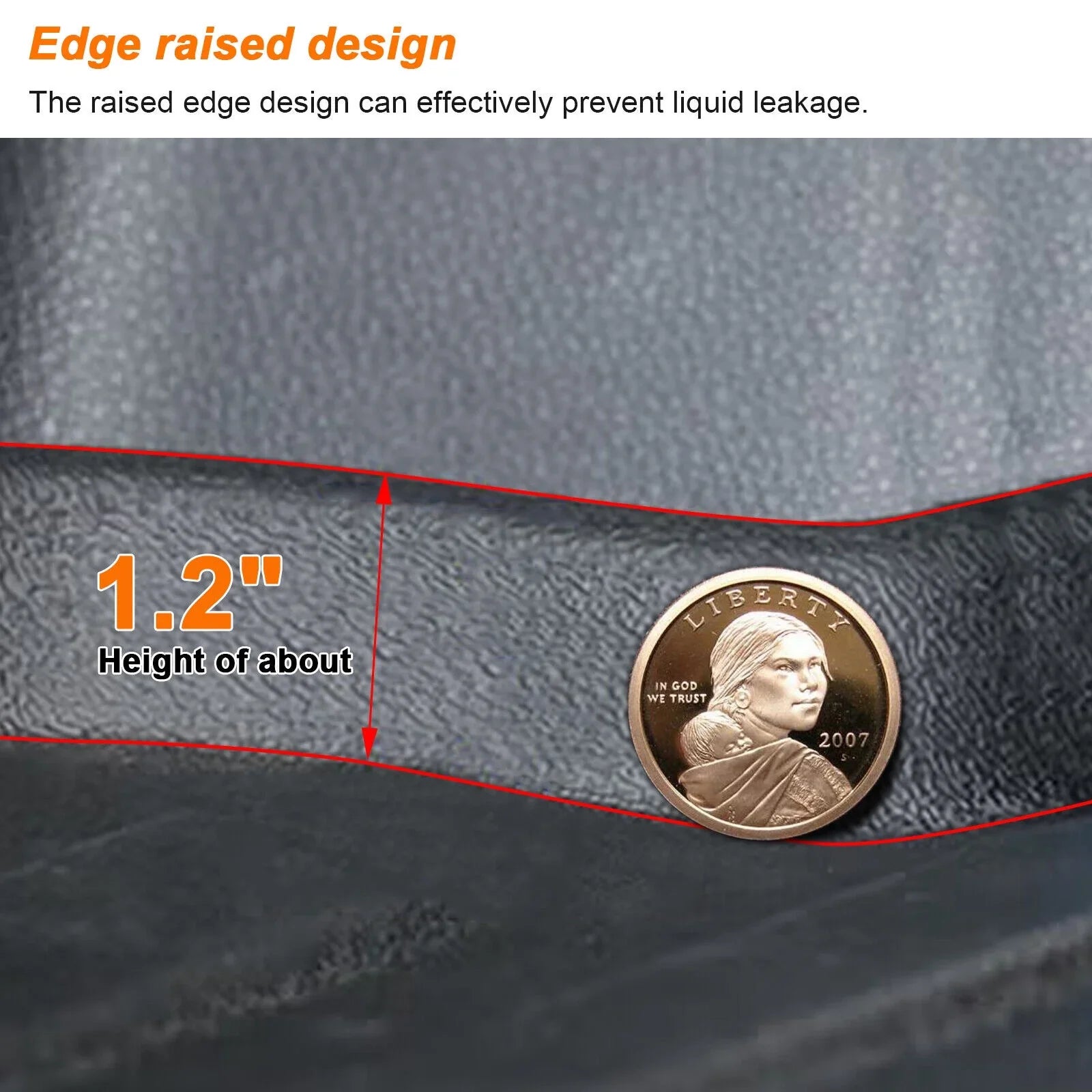 Trunk Mat Custom Fit Jeep Grand Cherokee 2011-2022 TPE Cargo Floor Carpet Rubber Car Rear Cargo Liner Protector All Condition Black