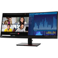Lenovo ThinkVision P34w-20 34" Class UW-QHD Curved Screen LCD Monitor, 21:9, Raven Black