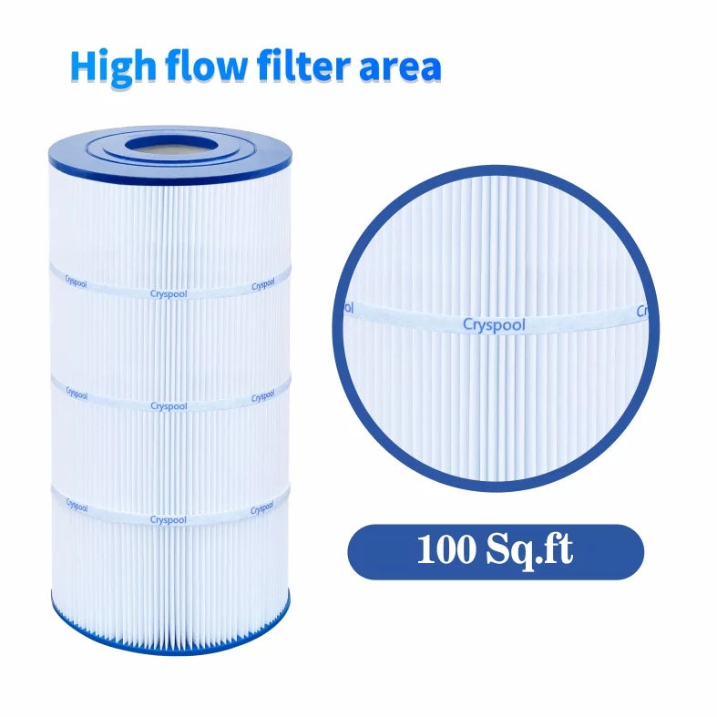 Cryspool Pool Filter Fitting with SwimClear C100S, CX100XRE, PA100S, Unicel C-9440, 100 sq.ft, 1 Pack